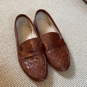 Jamie Haller Brown Woven Loafers